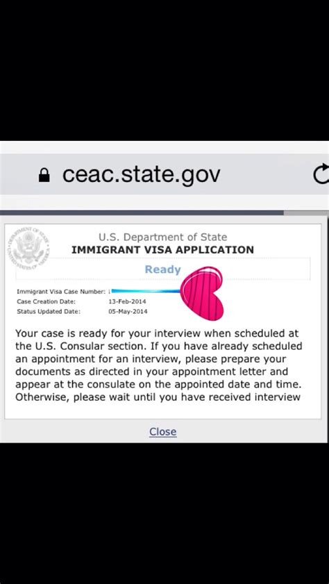 At the end of your immigrant visa interview, the consular officer will inform you whether your visa application is approved or denied. . What does case last updated mean on ceac status